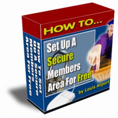 Product picture How To Set Up A Secure Members Area For Free - With Resale Rights