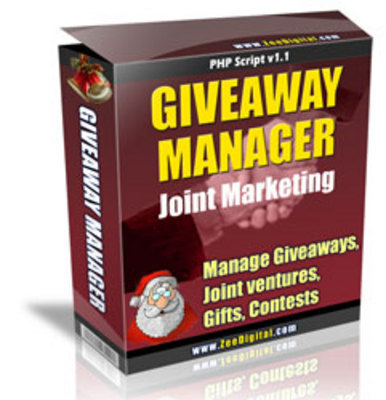 Product picture New Giveaway Manager Joint Marketing Script with MRR