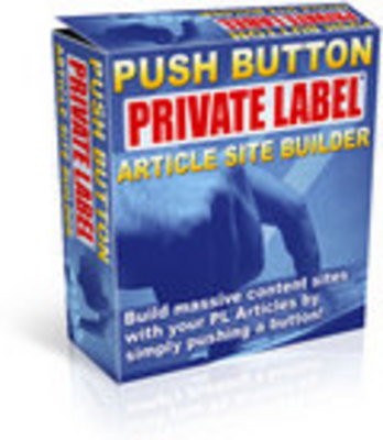 Product picture New Push Button Article Site Builder with Master Resell Rights