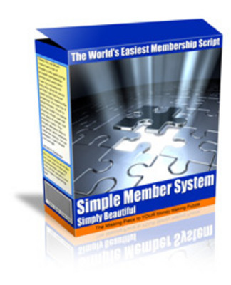 Product picture New Simple Member System Mrr Included