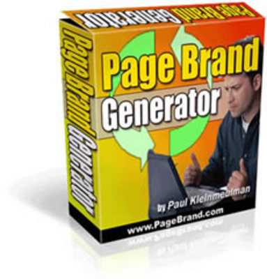 Product picture Page Brand Generator With Master Resale Rights