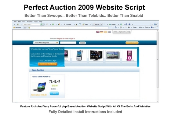 Product picture Perfect Auction Website Script 2011 - Full Featured