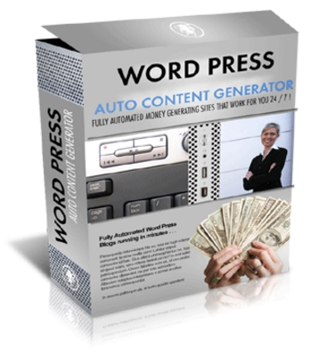 Product picture WordPress Blog Auto Content Generator w Master Resale Rights