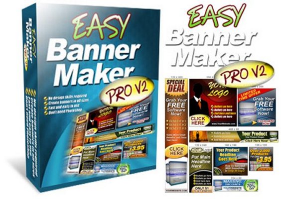 Product picture Easy Banner Maker PRO version 2 - Create Your Own Banners