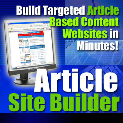 Product picture Article Site Builder with Master Resale Rights
